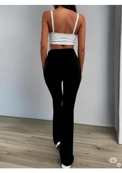 Scuba Krep Ispanyol Paça Tayt modelleri