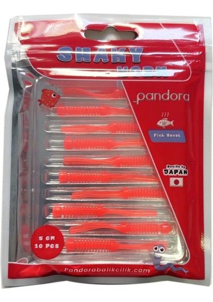 Shaky Lrf Silicon 5 cm 10 Adet Orange