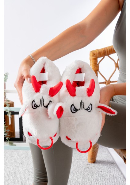 Unisex Hayvanlı Panduf Ev Ayakkabısı Ses Yapmaz Taban