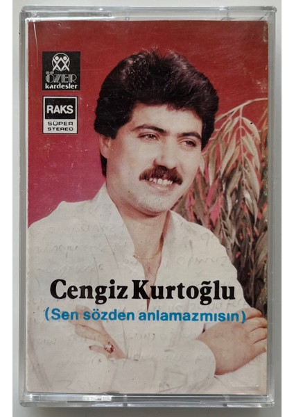 Cengiz Kurtoğlu Sen Sözden Anlamazmısın Kaset (Orjnal Dönem Kağıt Baskı Kaset)