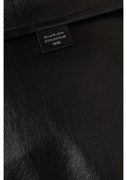 Siyah Bedenli Kaban - Suni Deri - %100 Polyester - Ayarlanabilir Kemerli, Şık Tasarım indirimleri