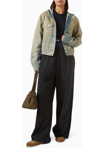 Mavi Kapüşonlu Ceket - %100 Pamuk - Eco-Stonewash Etkisi ile Özgün Tasarım fiyatları