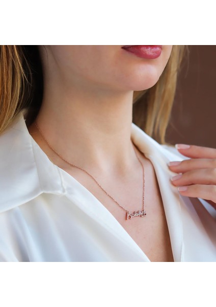 Atatürk Imzalı Rose Gold Kaplama Gümüş Kolye modelleri