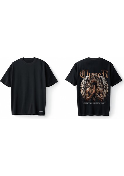 Chaser Dark Angel Streetwear Oversize Unisex Tişört T-Shirt modelleri