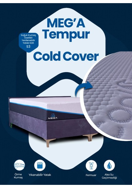 Tempur Cold Cover Yatak Pedi&şiltesi Fermuarlı Yıkanabilir Yatak Kılıfı modelleri