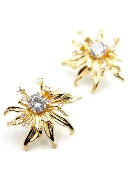 Yaprak Küpe - Altın