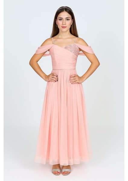 Dilina Kız Çocuk Şifon Abiye M00747 fiyatları