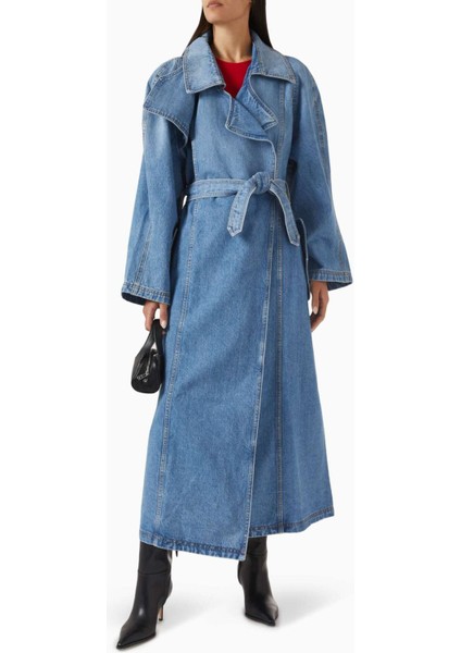 Kosmo Trençkot - Mavi - Denim Kumaş, Rahat Siluet, Şık ve Dayanıklı Tasarım fiyatları