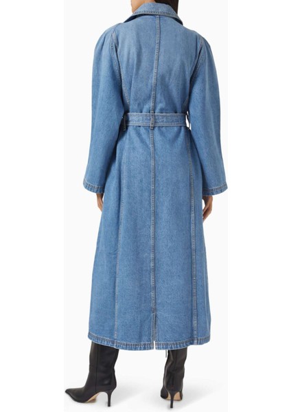 Kosmo Trençkot - Mavi - Denim Kumaş, Rahat Siluet, Şık ve Dayanıklı Tasarım modelleri