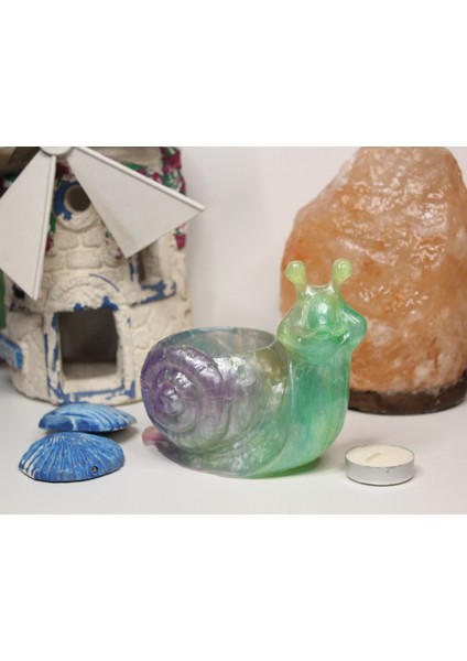 El Yapımı Epoksi Reçine Şık Tasarım Saksı/dekoratif Objeler (Çiçeksiz) - Kadın Emeği