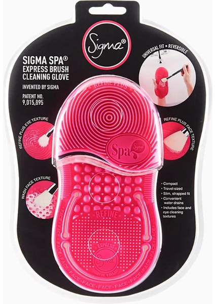 Spa Express Brush Cleaning Glove 8 Dokulu Silikon Fırça Temizleme Eldiveni