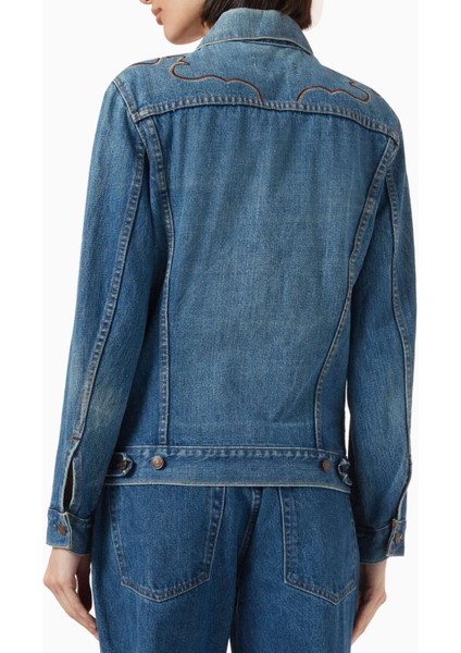 Rodeo Vintage Ceket - Mavi - Denim Kumaş Içeriği ile Şıklığınızı Tamamlayın modelleri