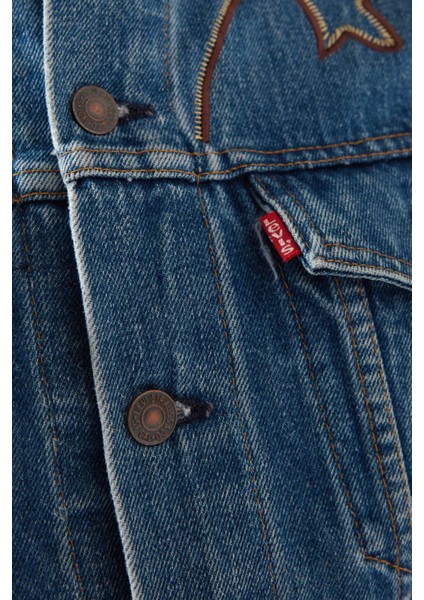 Rodeo Vintage Ceket - Mavi - Denim Kumaş Içeriği ile Şıklığınızı Tamamlayın fırsatları