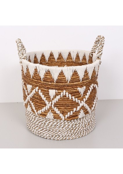 Mylamp Bodrum 36X33X42 Cm. Doğal Abaka El Yapımı Sepet L -