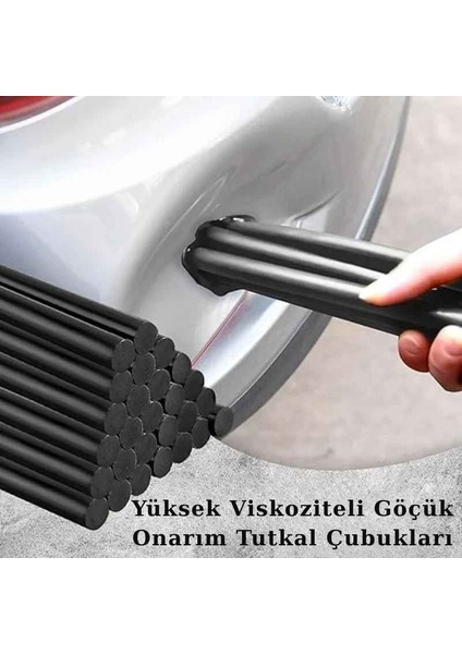 50 Adet 1 kg 11mm Kalın Siyah Güçlü Mum Silikon Çubuk Silikon Dıy Pdr Boyasız Göçük Onarım Malzemesi fırsatları