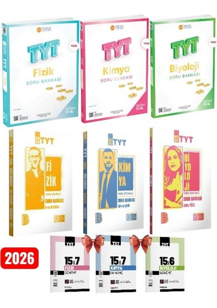 2026 TYT Fizik Kimya Biyololoji Soru Bankası Fen Bilimleri Sayısal - 345 2026 TYT Soru Bankası Fen fiyatları