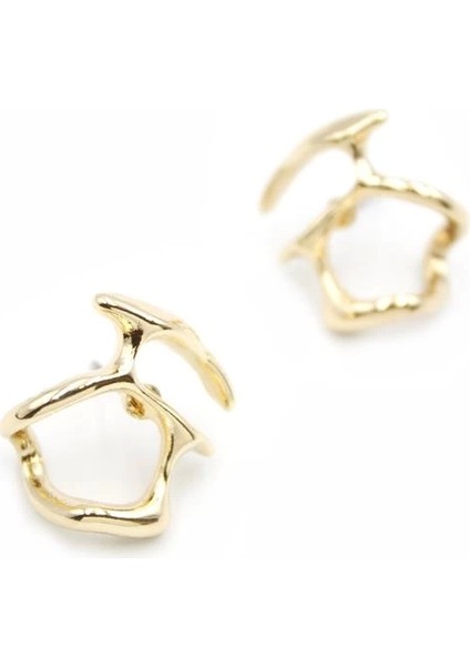 Metal Küpe - Altın