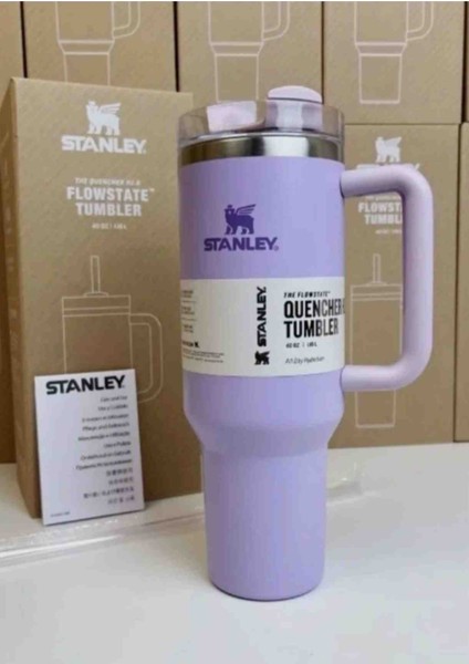 quencher Pipetli Termos Bardak 1.18 Lt Lila