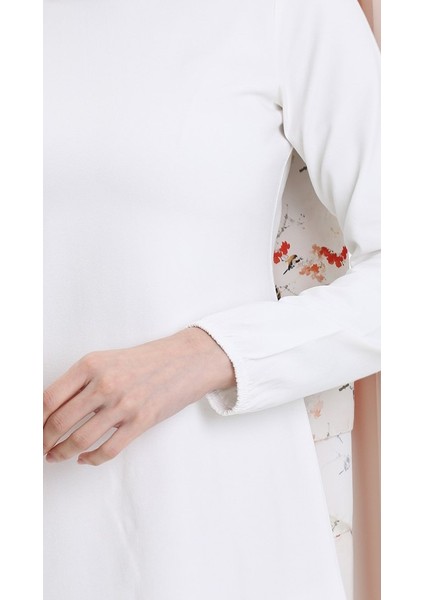 Sade Tunik Kol Ucu Lastikli Tunik Tesettür Tunik fiyatları