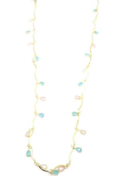 Taşlı Y Kolye - Altın fiyatları