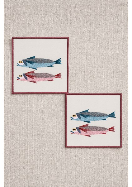 2’li Dijital Baskılı Nakış Detaylı Kokteyl Peçete DS20 fiyatları