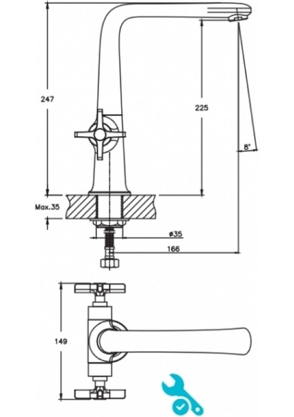 Trinity Bronz Eviye Bataryası- Su Tasarruflu, Modern Tasarım, Uzun Ömürlü Kullanım N3061024 fiyatları