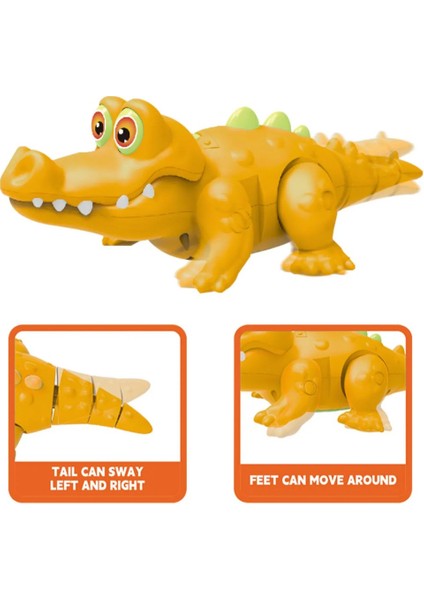 Emeklemeye Yardımcı Pilli Işıklı Müzikli Yürüyen Tatlı Timsah modelleri