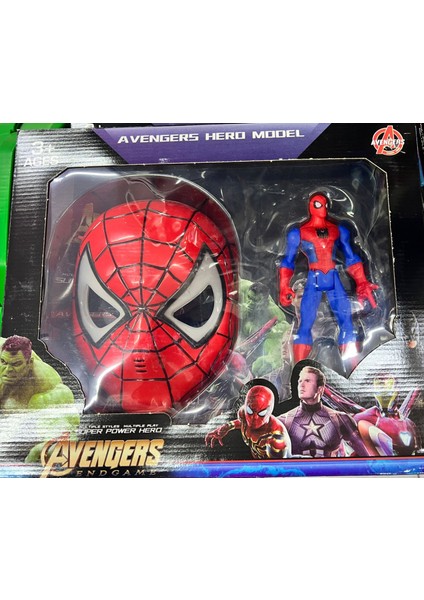 Avengers Işıklı Örümcek Adam Işıklı Örümcek Adam Maske Oyuncak Seti
