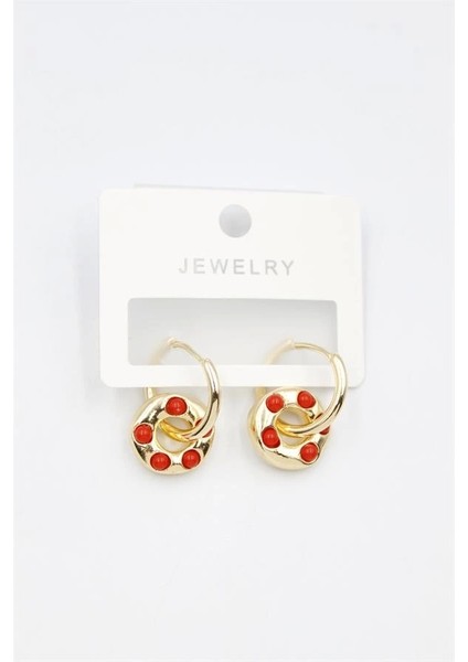 Halka Küpe - Kırmızı fiyatları