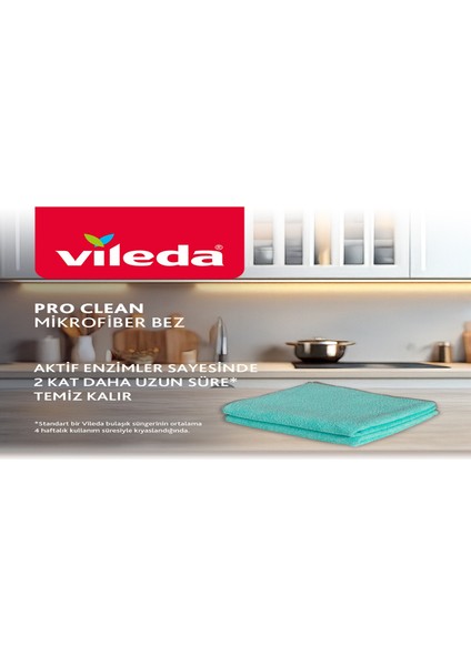 10 Paket 3'lü Pro Clean Enzim Teknolojili Mikrofiber Temizlik Bezi fırsatları