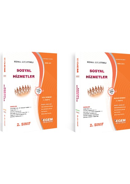 2. Sınıf Sosyal Hizmetler Set (Güz- Bahar Dönemi) (Iki Dönem Birden)
