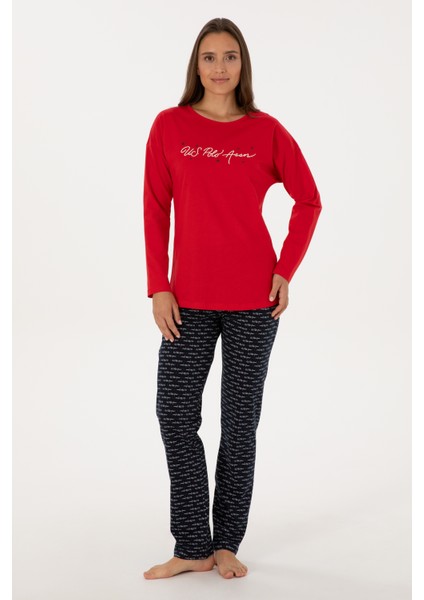 Kadın Kırmızı Pijama Takım 50318886-VR030 fırsatları
