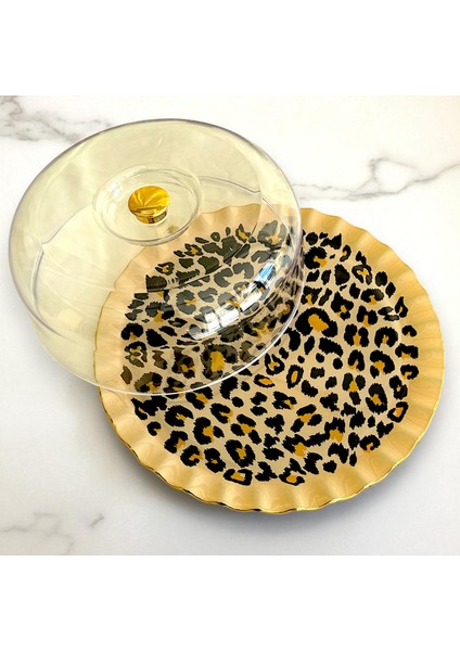28 Parça 6 Kişilik Leopar Wavy Altın Yaldızlı Çay Servis İkram Takımı fırsatları
