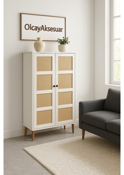 Çok Amaçlı Kiler Dolabı Ayakkabılık Eşya Dolabı Hasır Dolap