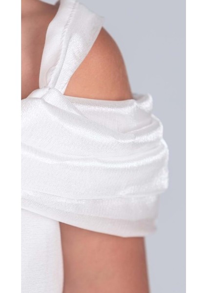 Kız Çocuk Düşük Omuz Detaylı Işıltılı Prenses Elbisesi M00760 modelleri