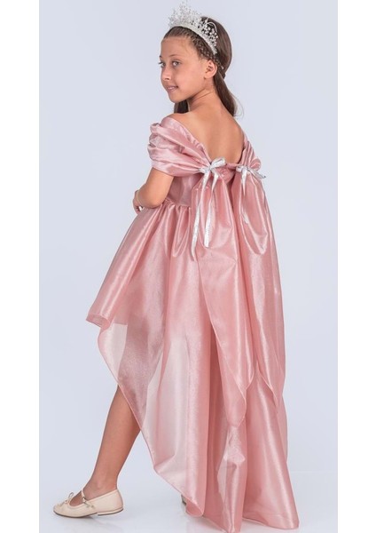 Kız Çocuk Düşük Omuz Detaylı Işıltılı Prenses Elbisesi M00760 fırsatları