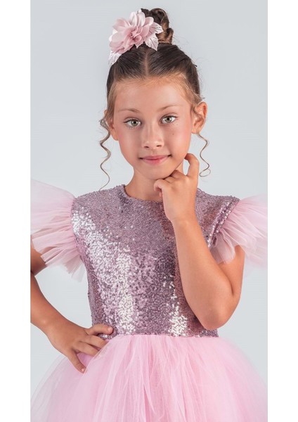 Tüllü Kız Çocuk Kpl Elbise MNK0526 fiyatları