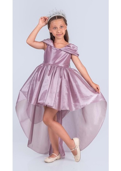 Kız Çocuk Düşük Omuz Detaylı Işıltılı Prenses Elbisesi M00760 fırsatları