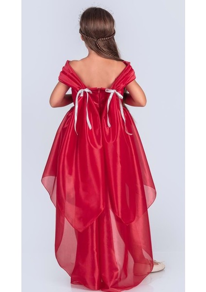 Kız Çocuk Düşük Omuz Detaylı Işıltılı Prenses Elbisesi M00760 fırsatları