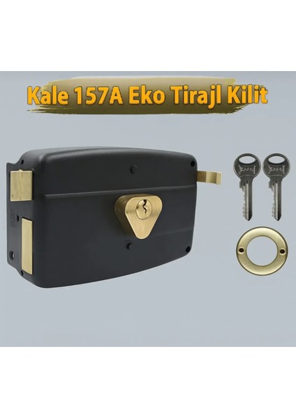 157 A Eco Demir Kapı Bahçe Kapısı Için Dıştan Takmalı Tirajlı Kilit Karşılıksız