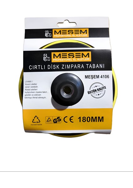 Cırtlı Disk Zımpara Tabanı 180MM