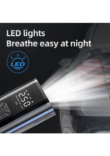 EG-216 | Taşınabilir Dijital Hava Kompresörü | 150 Psı | LED Işıklı | Otomatik Durdurma | USB Şarjlı | Araba-Bisiklet-Motosiklet-Top Için Uygun indirimleri