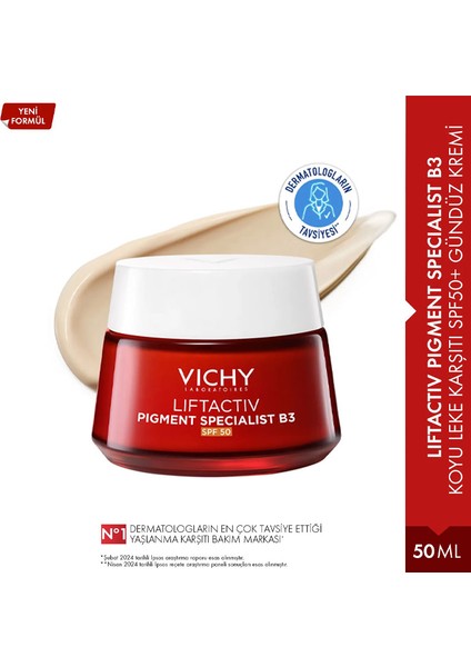 Liftactiv B3 Koyu Leke Karşıtı Krem 50SPF 50ML