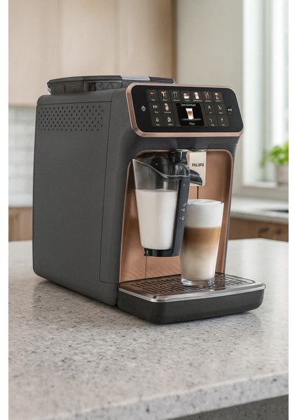 Tam Otomatik 5500 Serisi Espresso Makinesi, 20 Sıcak ve Soğuk Mükemmel Içecek Espresso, Sütlü Latte, Cappuccino vb +1kg kahve