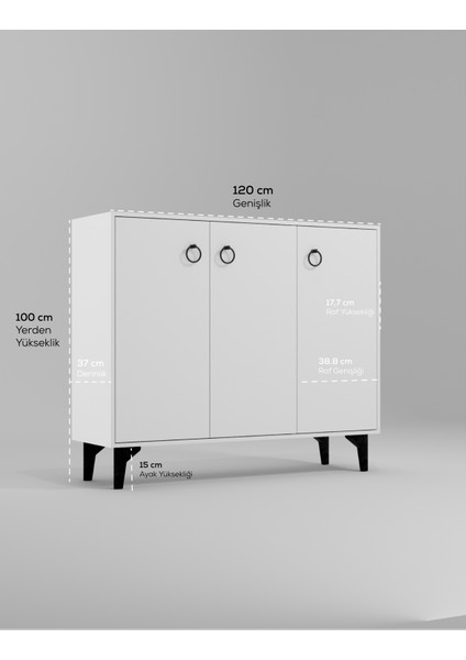 DF08102B Mdf Ayakkabılık Antre Hol Çok Amaçlı Dolap Ayakkabı Dolabı fırsatları