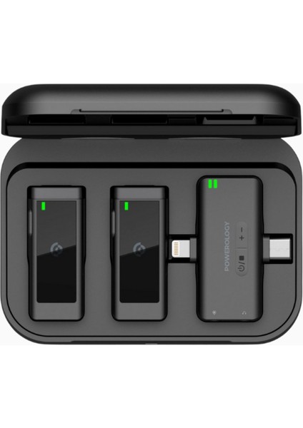 Mfi Çift Kablosuz Lavalier Mikrofon, Lightning/type-C, 12 Saat