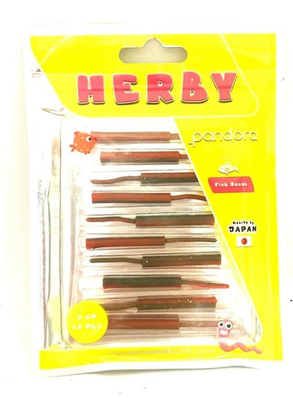 Herby Lrf Silicon 5 cm 10 Adet Boru Kurdu