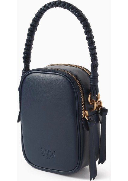 Deri Top-Handle Çanta Lacivert Çift Bölmeli Lüks Tasarım modelleri