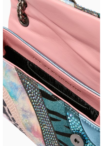 Mini Kensington Bag, Deri ve Kumaş Detaylı Zarif Mini Çanta fiyatları