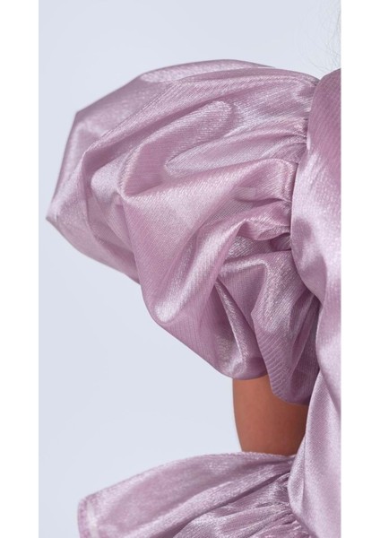 Kız Çocuk Eklenebilir Kuyruk Detaylı, Taçlı Aspendos Abiye Elbise M00758 indirimleri